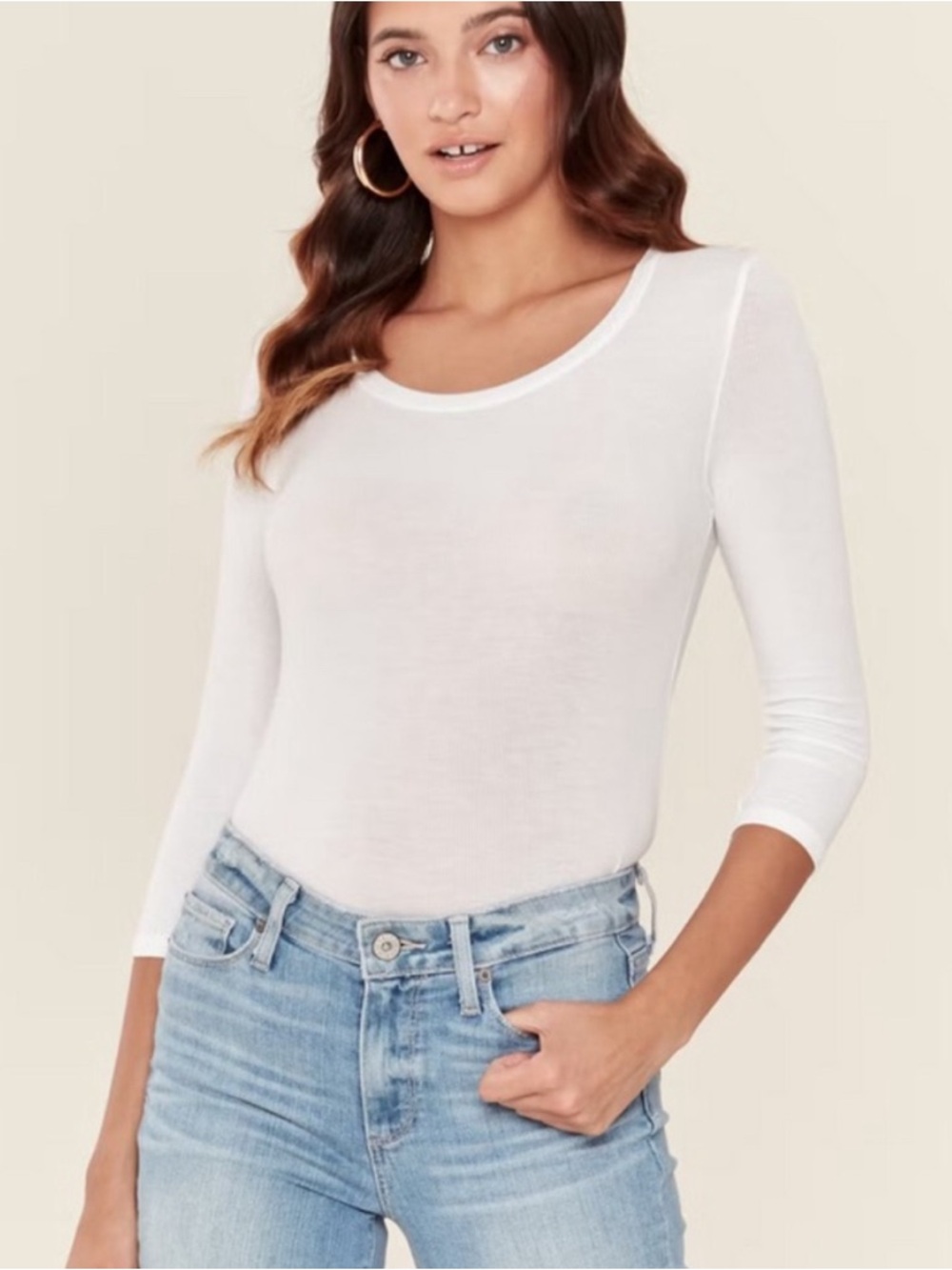 ATM Anthony Thomas Melillo Scoop Neck Long Sleeve Tee